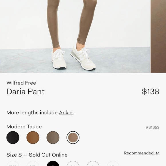 Wilfred Free Daria Leather Leggings - Picture 4 of 10